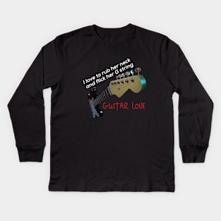 Guitar Love Kids Long Sleeve T-Shirt